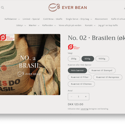 Vælg dine kaffebønner