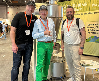 Vortx Clean Air filter for CoffeeRoasting at EverBean